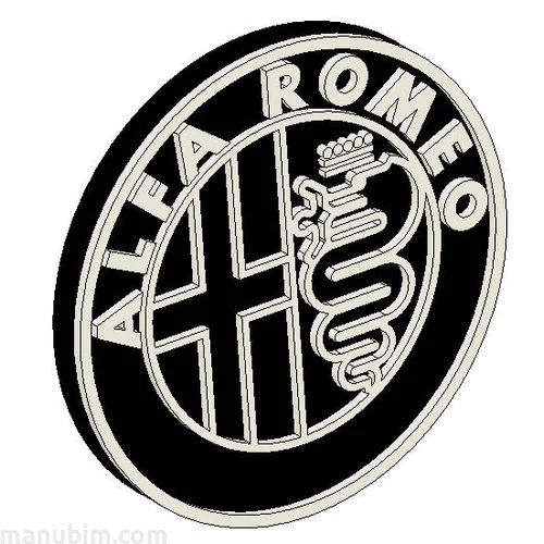 Custom Car Keychain  - (44x44x4 mm) - PLA- plastic - black/white