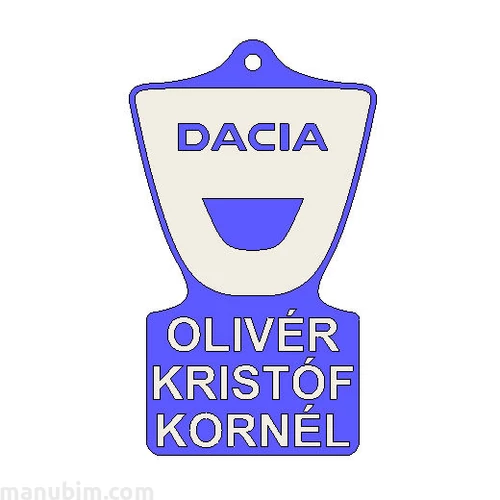 Egyedi kulcstartó