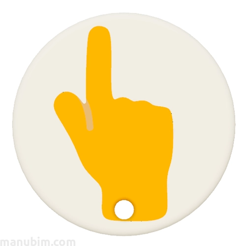 Custom Emoji Keychain - (30x30x4 mm) - Multicolor - white/yellow