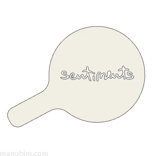 Custom Cappuccino Stencil - Sentiments