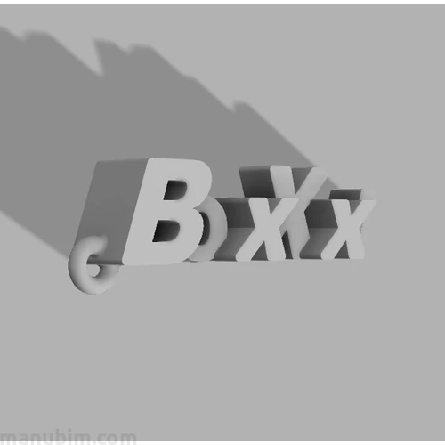 Neves kulcstartó - BoxXxi, PLA, műanyag