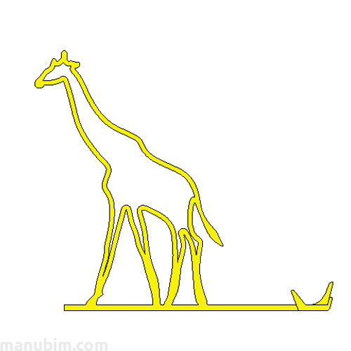 Giraffe Phone Holder - 3d printed product