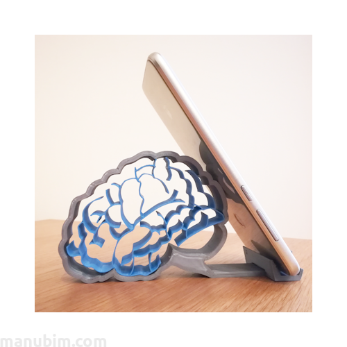 The Brain Smartphone Holder - custom 3D printed
