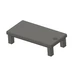 Custom Keychain &quot;Desk&quot; - (40x20x10 mm) - PLA - plastic black